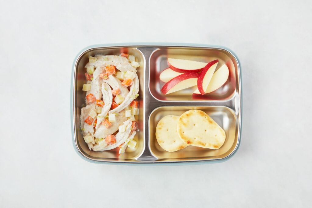 Chicken Salad with Mini Naan