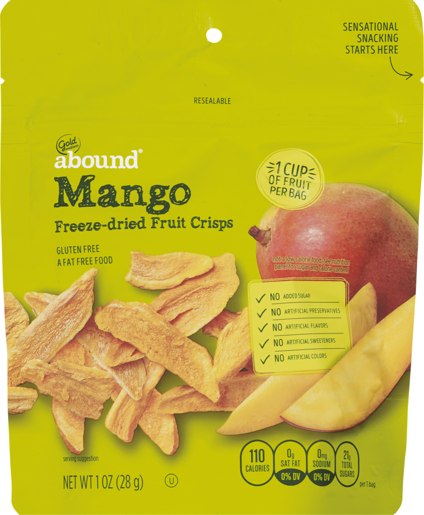 Mango fruit crisps
