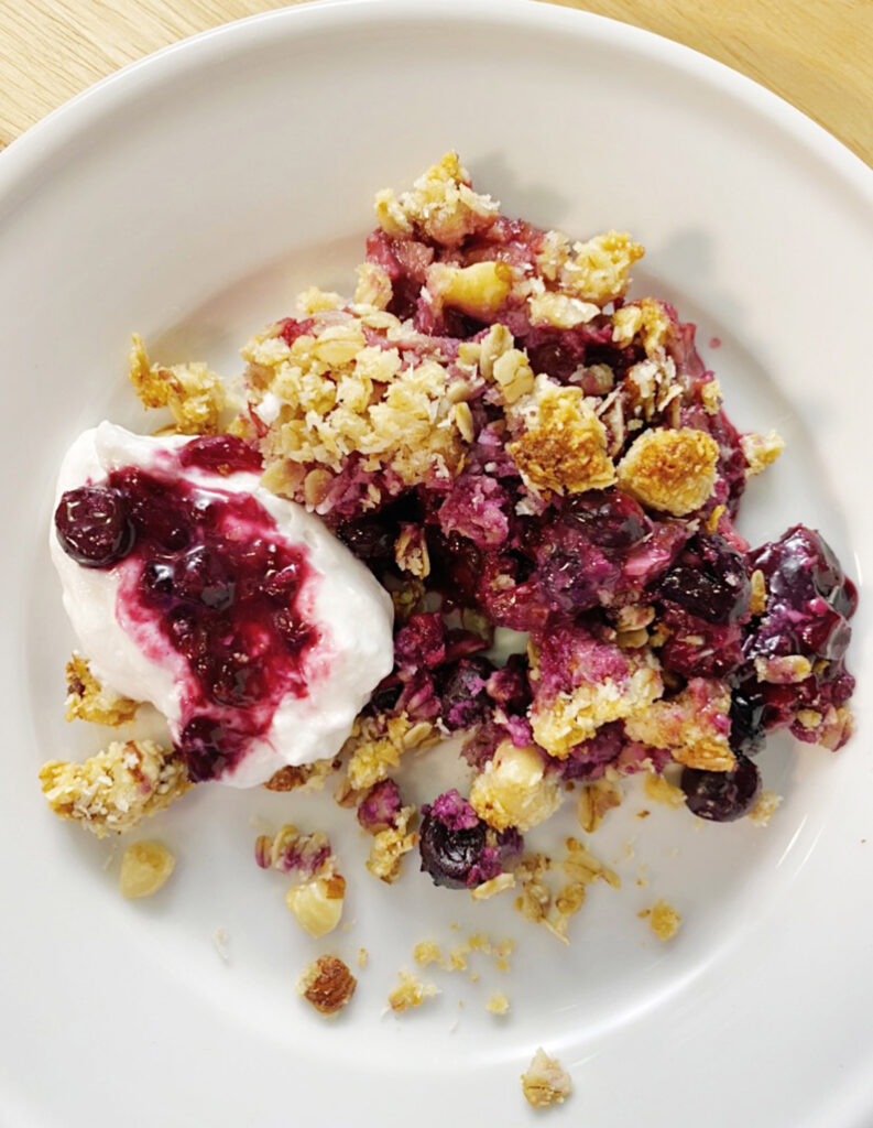 Baked Berry Crunch